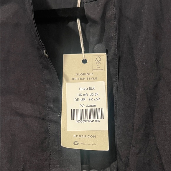 Boden Tiered Ruffle‎ Poplin Maxi Dress Size 8 - Picture 8 of 10